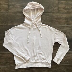 Pact Waffle Knit Hoodie Women's Small Organic Cotton Pink